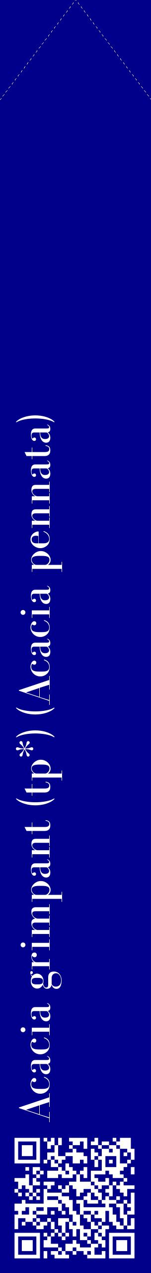 Étiquette de : Acacia pennata - format c - style blanche7_simplebod avec qrcode et comestibilité