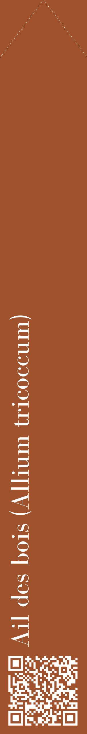 Étiquette de : Allium tricoccum - format c - style blanche32_simplebod avec qrcode et comestibilité