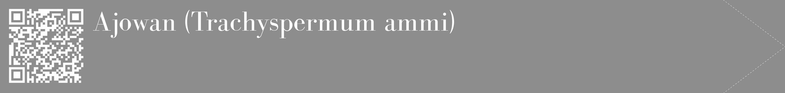 Étiquette de : Trachyspermum ammi - format c - style blanche2_simple_simplebod avec qrcode et comestibilité