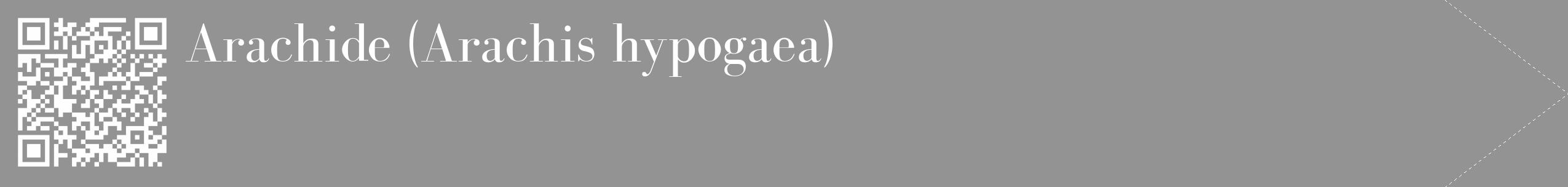 Étiquette de : Arachis hypogaea - format c - style blanche44_simple_simplebod avec qrcode et comestibilité