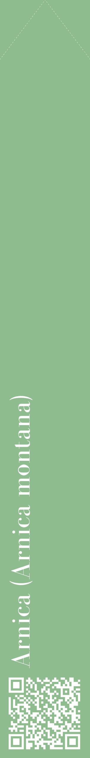 Étiquette de : Arnica montana - format c - style blanche13_simplebod avec qrcode et comestibilité