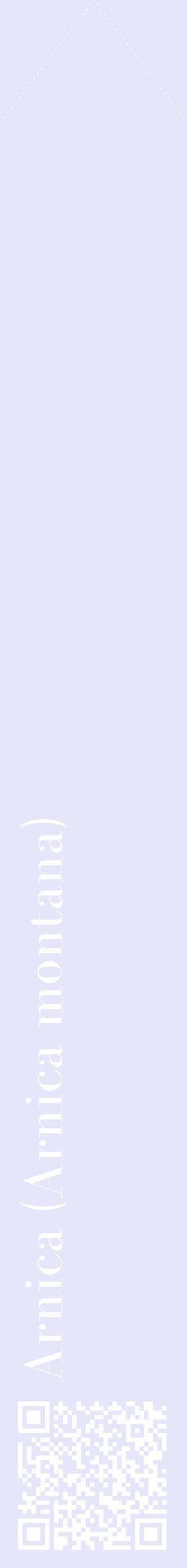 Étiquette de : Arnica montana - format c - style blanche55_simplebod avec qrcode et comestibilité