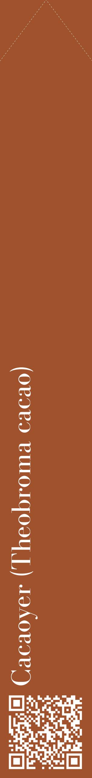 Étiquette de : Theobroma cacao - format c - style blanche32_simplebod avec qrcode et comestibilité