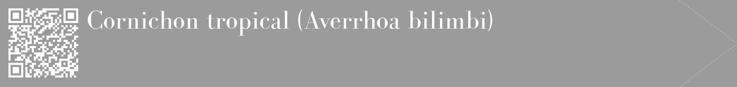 Étiquette de : Averrhoa bilimbi - format c - style blanche52_simple_simplebod avec qrcode et comestibilité