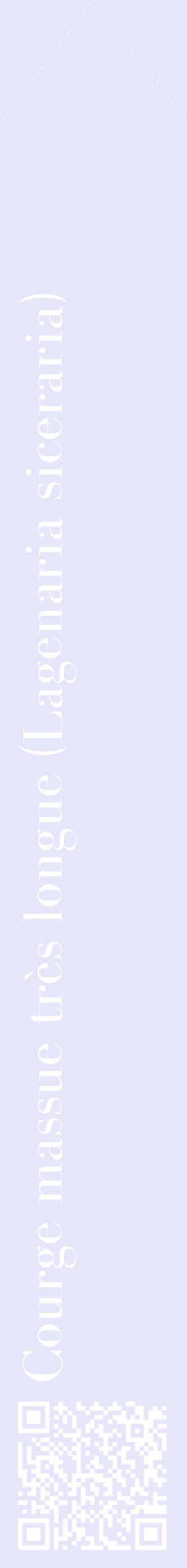 Étiquette de : Lagenaria siceraria - format c - style blanche55_simplebod avec qrcode et comestibilité