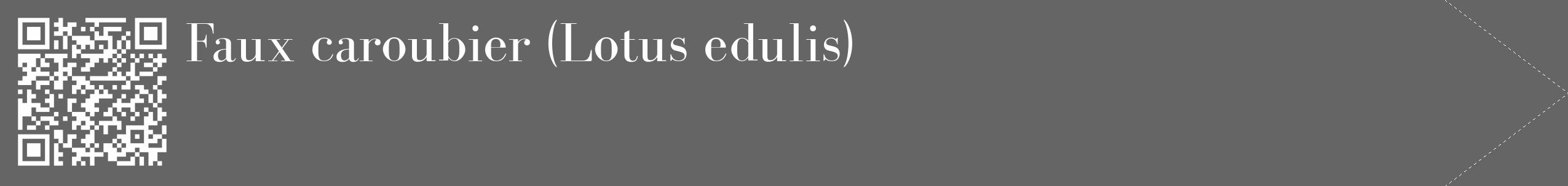 Étiquette de : Lotus edulis - format c - style blanche32_simple_simplebod avec qrcode et comestibilité