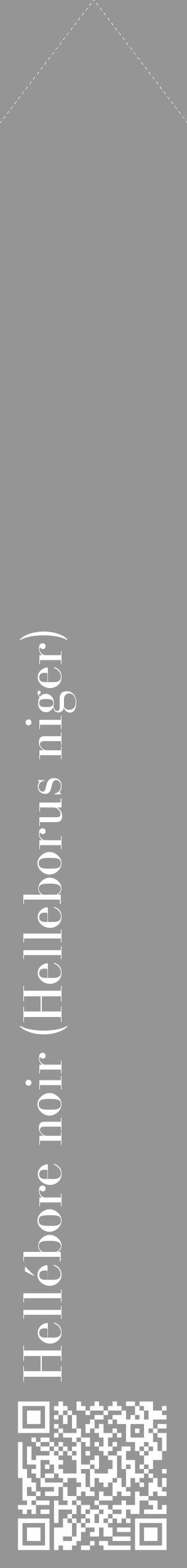 Étiquette de : Helleborus niger - format c - style blanche16_simple_simplebod avec qrcode et comestibilité - position verticale