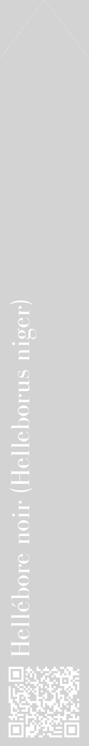 Étiquette de : Helleborus niger - format c - style blanche56_simplebod avec qrcode et comestibilité
