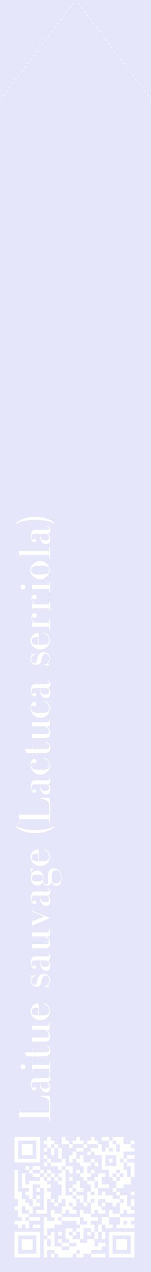 Étiquette de : Lactuca serriola - format c - style blanche55_simplebod avec qrcode et comestibilité