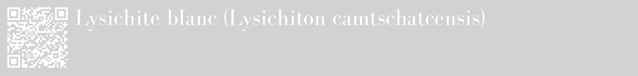 Étiquette de : Lysichiton camtschatcensis - format c - style blanche14_simple_simplebod avec qrcode et comestibilité