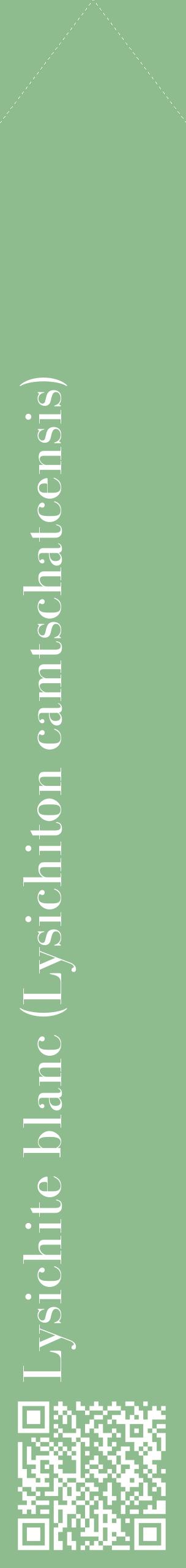 Étiquette de : Lysichiton camtschatcensis - format c - style blanche13_simplebod avec qrcode et comestibilité