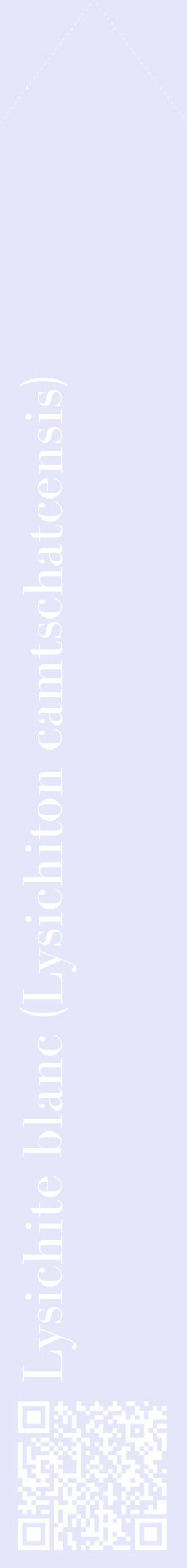 Étiquette de : Lysichiton camtschatcensis - format c - style blanche55_simplebod avec qrcode et comestibilité
