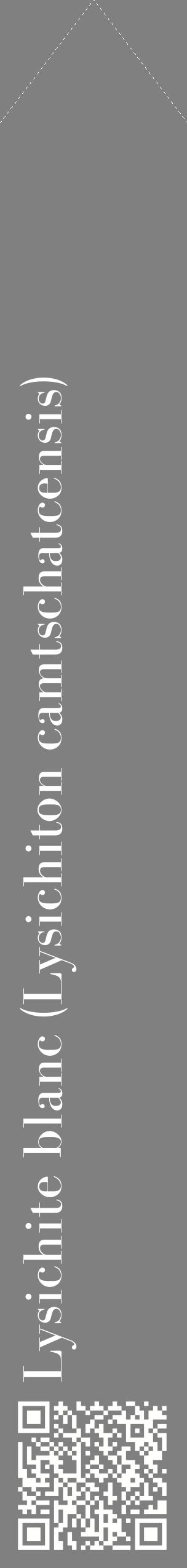 Étiquette de : Lysichiton camtschatcensis - format c - style blanche57_simplebod avec qrcode et comestibilité