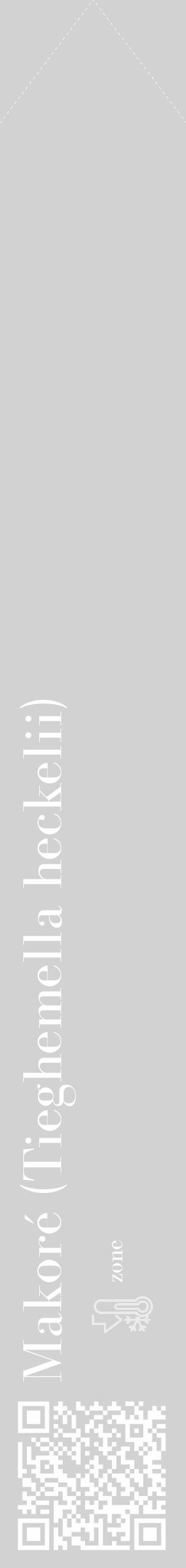 Étiquette de : Tieghemella heckelii - format c - style blanche14_simple_simplebod avec qrcode et comestibilité - position verticale