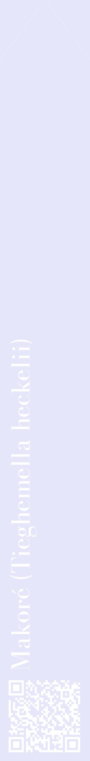 Étiquette de : Tieghemella heckelii - format c - style blanche55_simplebod avec qrcode et comestibilité