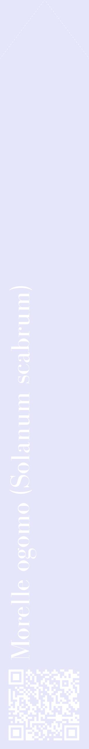 Étiquette de : Solanum scabrum - format c - style blanche55_simplebod avec qrcode et comestibilité