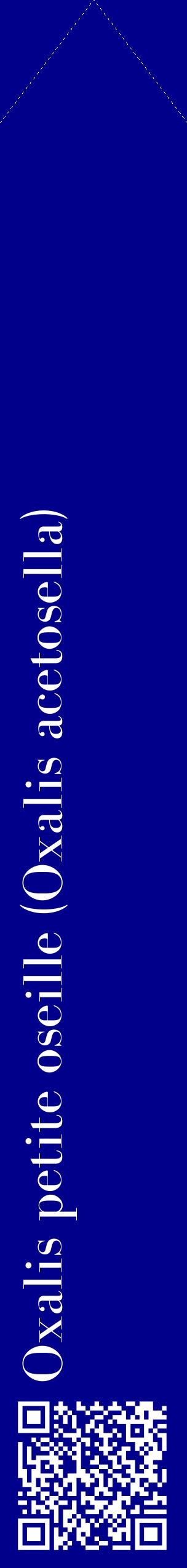 Étiquette de : Oxalis acetosella - format c - style blanche7_simplebod avec qrcode et comestibilité