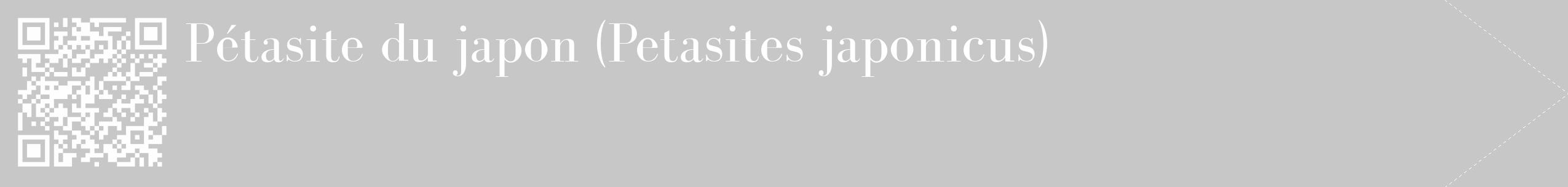 Étiquette de : Petasites japonicus - format c - style blanche15_simple_simplebod avec qrcode et comestibilité