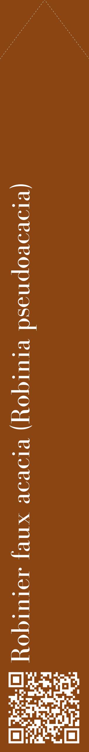 Étiquette de : Robinia pseudoacacia - format c - style blanche30_simplebod avec qrcode et comestibilité