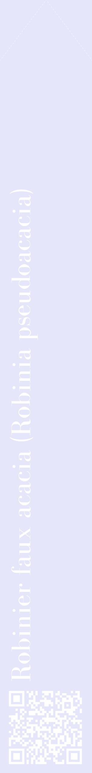 Étiquette de : Robinia pseudoacacia - format c - style blanche55_simplebod avec qrcode et comestibilité