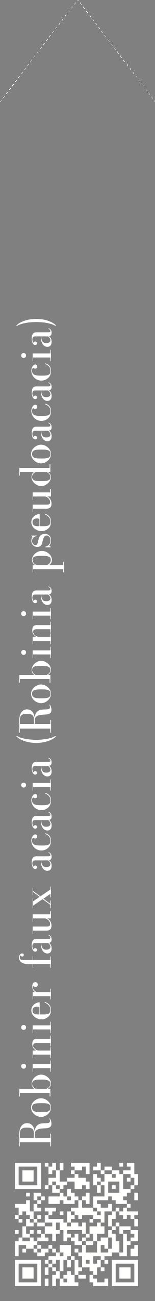 Étiquette de : Robinia pseudoacacia - format c - style blanche57_simplebod avec qrcode et comestibilité