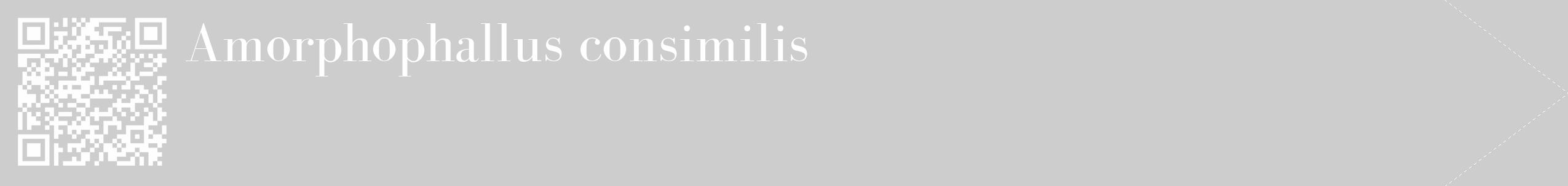 Étiquette de : Amorphophallus consimilis - format c - style blanche41_simple_simplebod avec qrcode et comestibilité