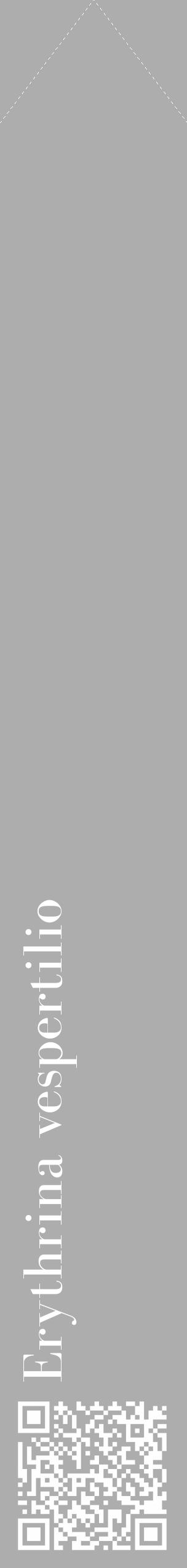 Étiquette de : Erythrina vespertilio - format c - style blanche22_simple_simplebod avec qrcode et comestibilité - position verticale