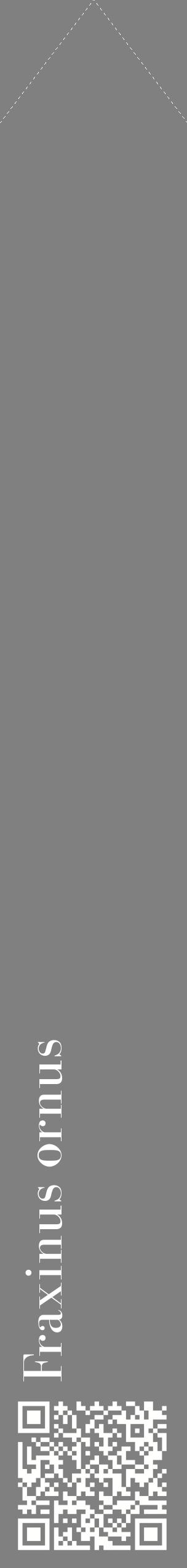Étiquette de : Fraxinus ornus - format c - style blanche57_simplebod avec qrcode et comestibilité