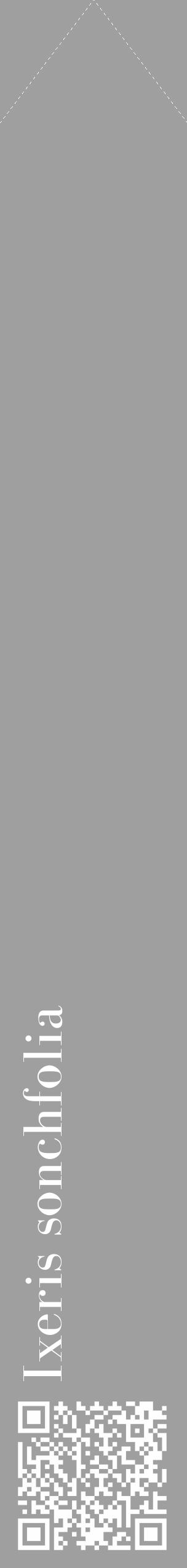 Étiquette de : Ixeris sonchfolia - format c - style blanche24_simple_simplebod avec qrcode et comestibilité - position verticale