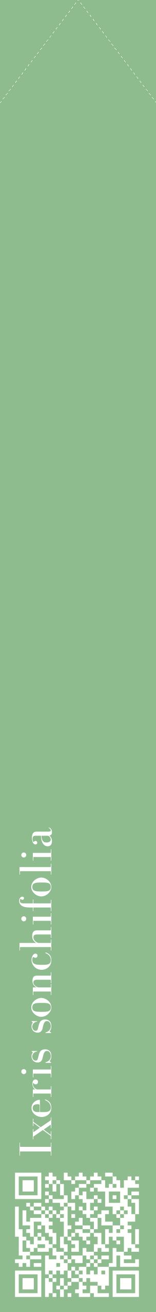 Étiquette de : Ixeris sonchifolia - format c - style blanche13_simplebod avec qrcode et comestibilité