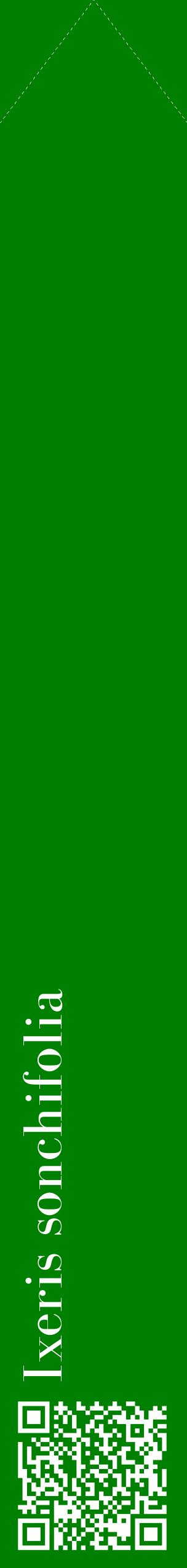 Étiquette de : Ixeris sonchifolia - format c - style blanche9_simplebod avec qrcode et comestibilité