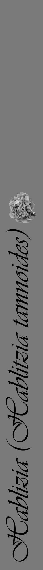 Étiquette de : Hablitzia tamnoides - format a - style noire3viv avec comestibilité simplifiée - position verticale
