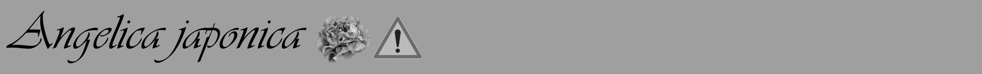 Étiquette de : Angelica japonica - format a - style noire24viv avec comestibilité simplifiée