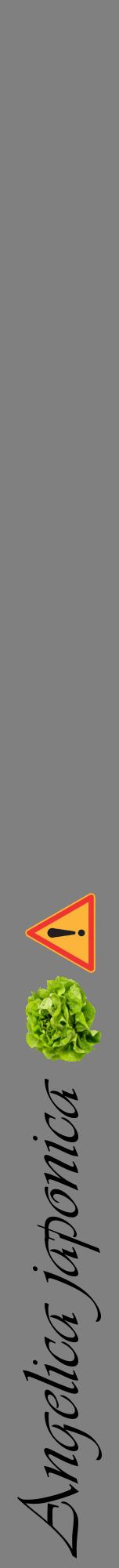 Étiquette de : Angelica japonica - format a - style noire57viv avec comestibilité simplifiée