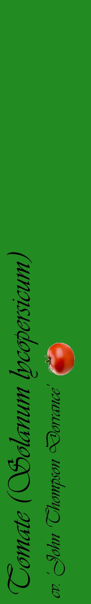 Étiquette de : Solanum lycopersicum cv. 'John Thompson Dorrance' - format c - style noire10_basiqueviv avec comestibilité simplifiée
