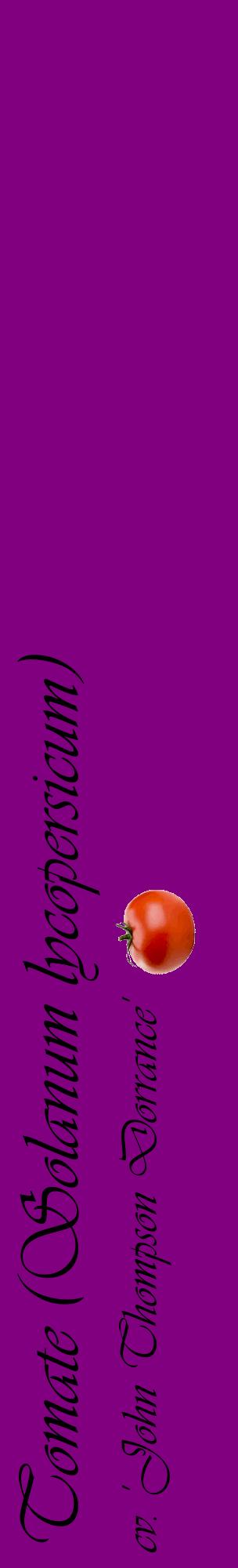 Étiquette de : Solanum lycopersicum cv. 'John Thompson Dorrance' - format c - style noire46_basiqueviv avec comestibilité simplifiée