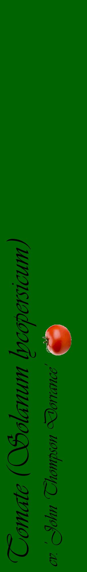 Étiquette de : Solanum lycopersicum cv. 'John Thompson Dorrance' - format c - style noire8_basiqueviv avec comestibilité simplifiée