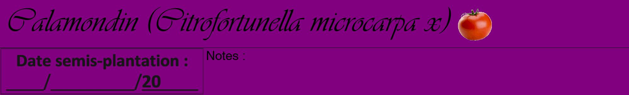 Étiquette de : Citrofortunella microcarpa x - format a - style noire46viv avec comestibilité simplifiée