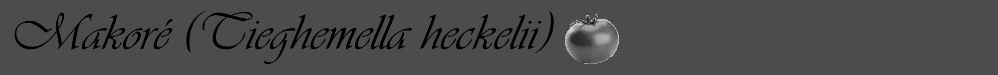Étiquette de : Tieghemella heckelii - format a - style noire27viv avec comestibilité simplifiée