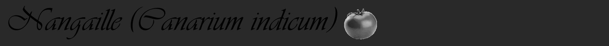 Étiquette de : Canarium indicum - format a - style noire34viv avec comestibilité simplifiée