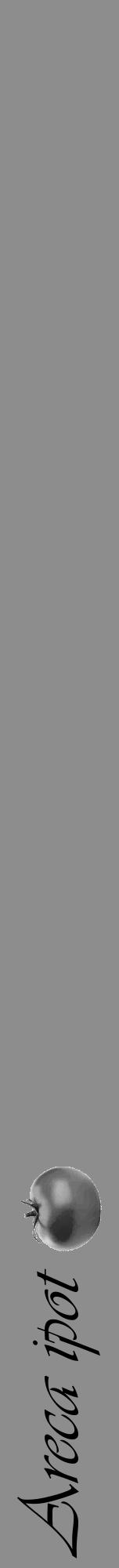 Étiquette de : Areca ipot - format a - style noire2viv avec comestibilité simplifiée - position verticale