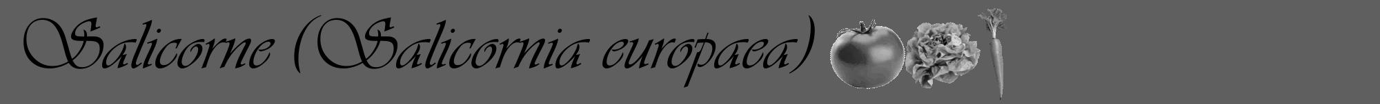 Étiquette de : Salicornia europaea - format a - style noire10viv avec comestibilité simplifiée