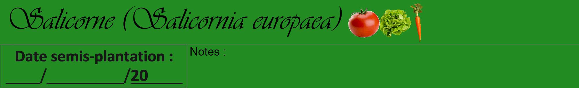 Étiquette de : Salicornia europaea - format a - style noire10viv avec comestibilité simplifiée