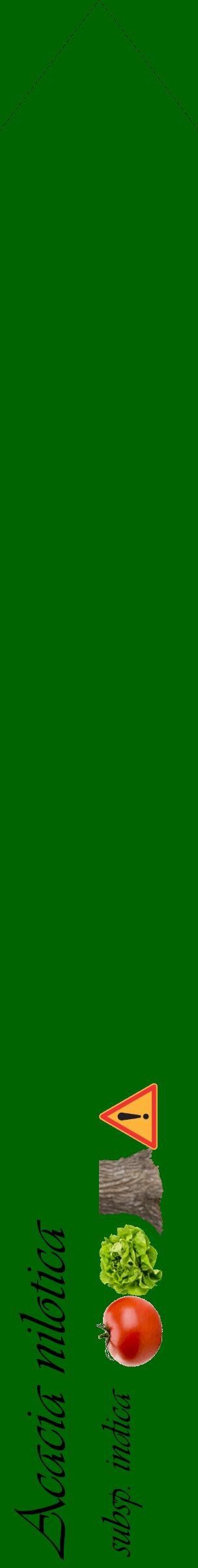 Étiquette de : Acacia nilotica subsp. indica - format c - style noire8_simpleviv avec comestibilité simplifiée