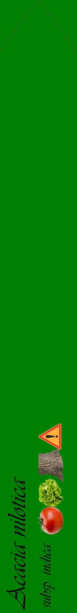 Étiquette de : Acacia nilotica subsp. indica - format c - style noire9_simpleviv avec comestibilité simplifiée