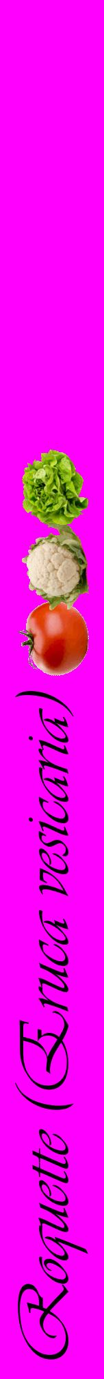 Étiquette de : Eruca vesicaria - format a - style noire51viv avec comestibilité simplifiée