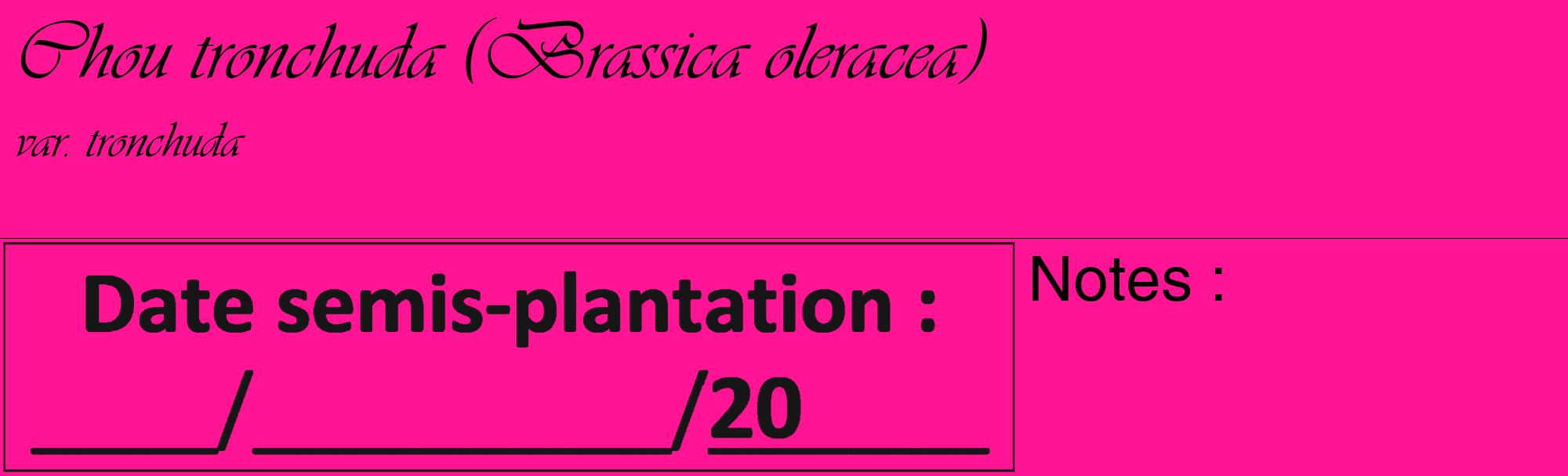 Étiquette de : Brassica oleracea var. tronchuda - format c - style noire43basique_basique_basiqueviv avec comestibilité